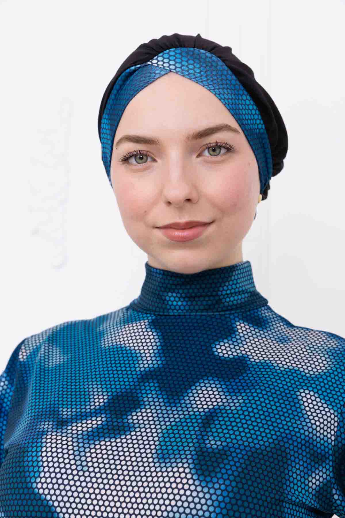Mistral Blue Vücuda Yapışmayan Tesettür Mayo