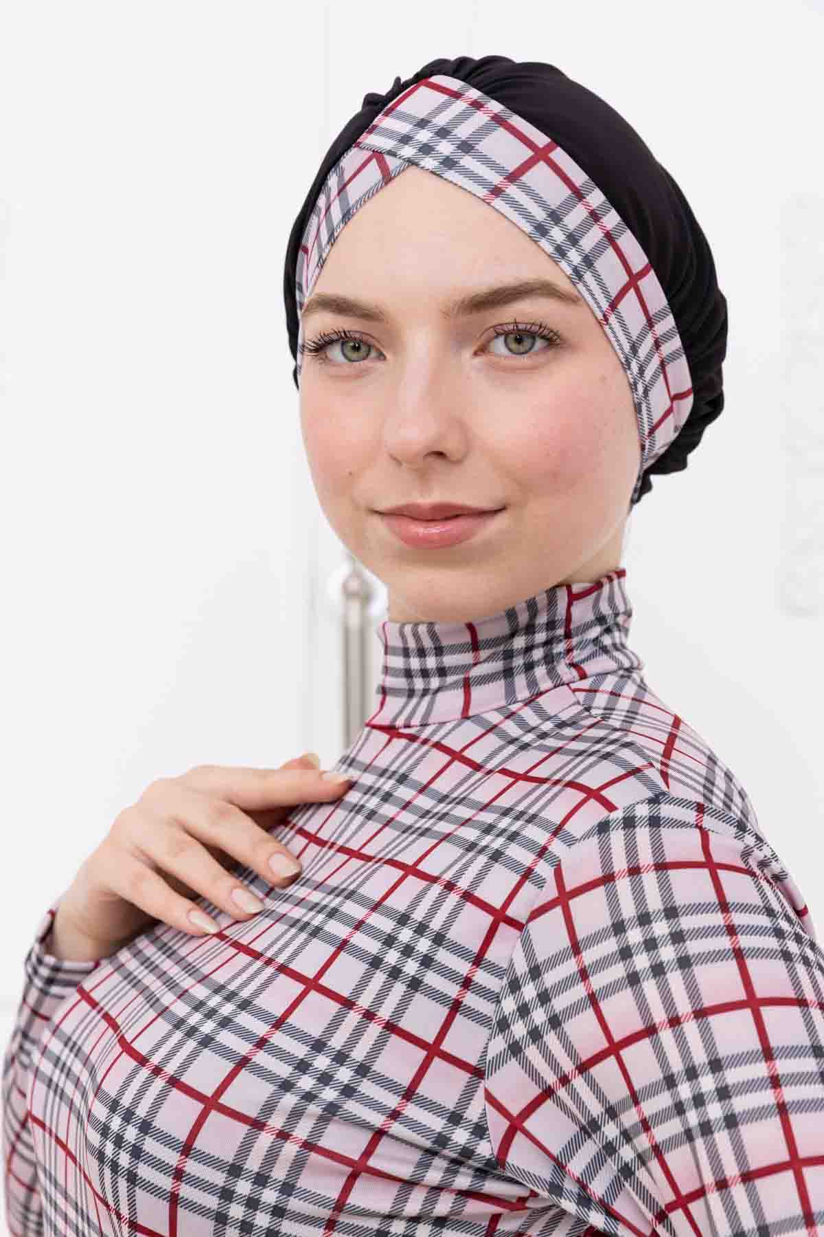 Plaidea Vücuda Yapışmayan Tesettür Mayo