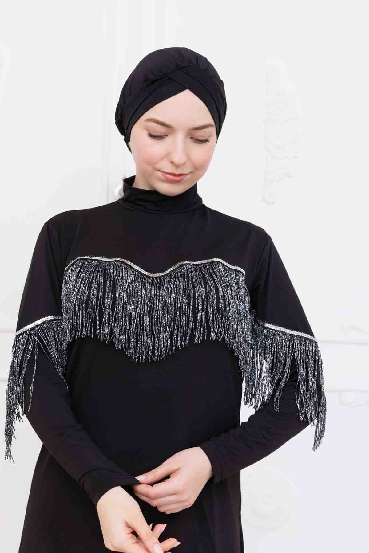 Tasselina Vücuda Yapışmayan Tesettür Mayo