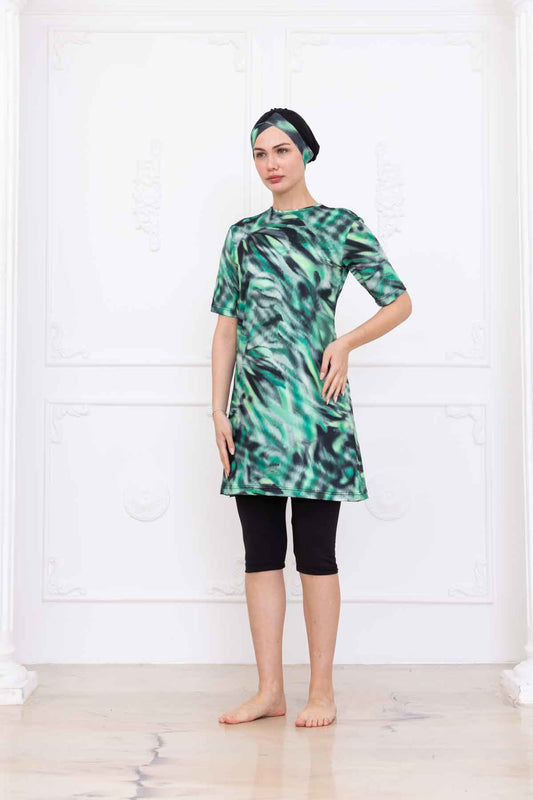 Zemra Vücuda Yapışmayan Tesettür Mayo