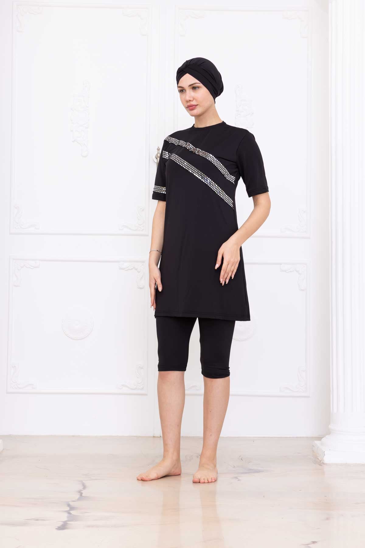 Zanvera Vücuda Yapışmayan Tesettür Mayo