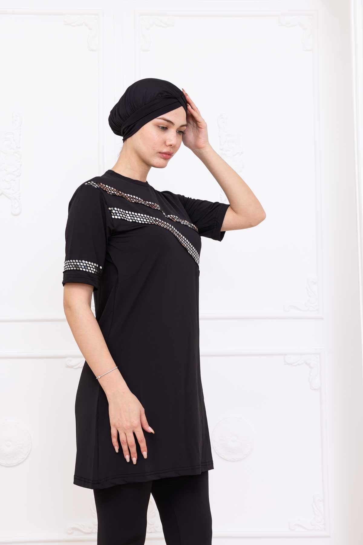 Zanvera Vücuda Yapışmayan Tesettür Mayo