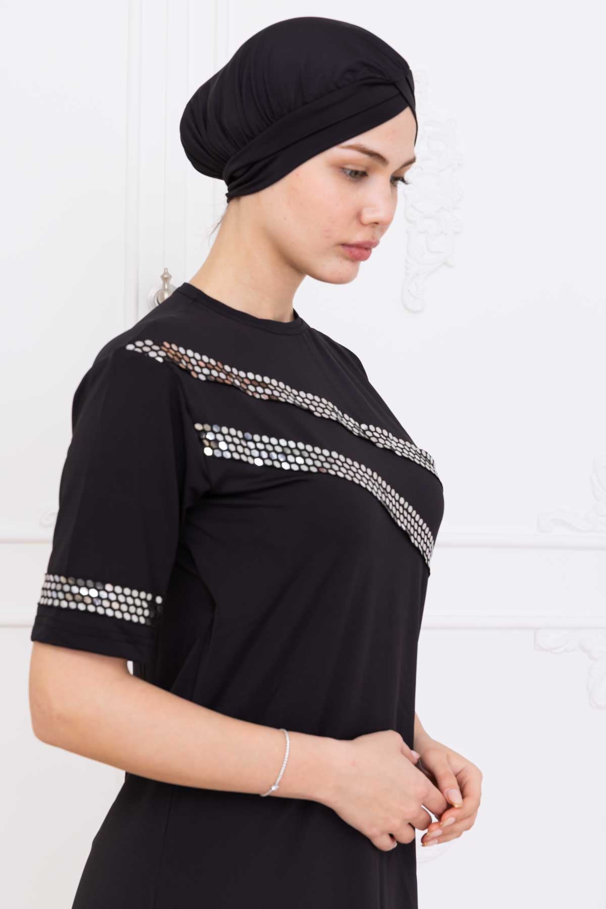 Zanvera Vücuda Yapışmayan Tesettür Mayo